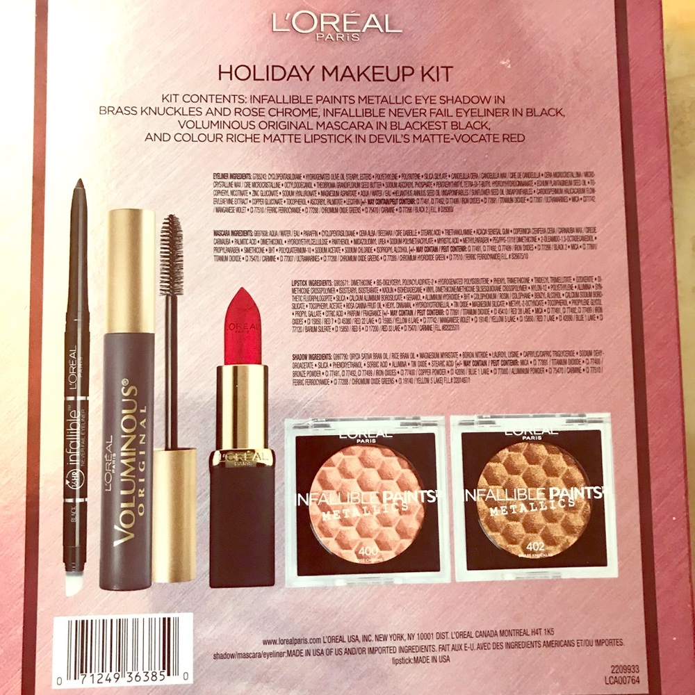 NIB REDUCED! L’Oréal Makeup kit 5 FULL SIZE ITEMS! - Picture 2 of 2
